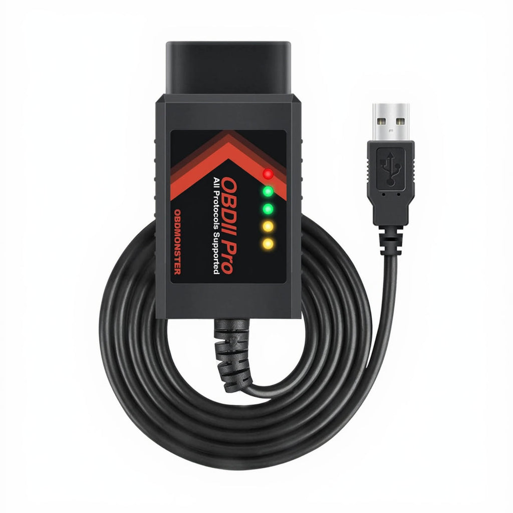 OBDMONSTER ELM327 USB OBD2 Adapter for FORScan Auto MS/HS CAN Switch Diagnostic Tool for Ford F150, F250, Mazda & Lincoln