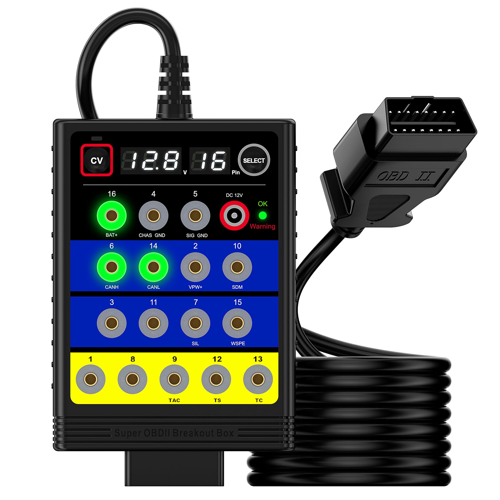 OBDMonster BX100 OBD2 Breakout Box | 13.8V ECU Programming Diagnostic Tool