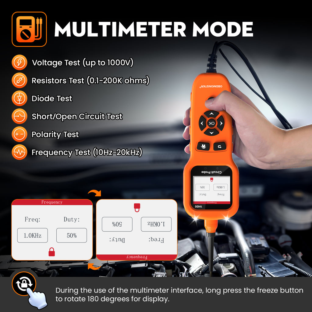 OBDMonster V400 Circuit Tester | 12-24V Short Open Circuit Finder
