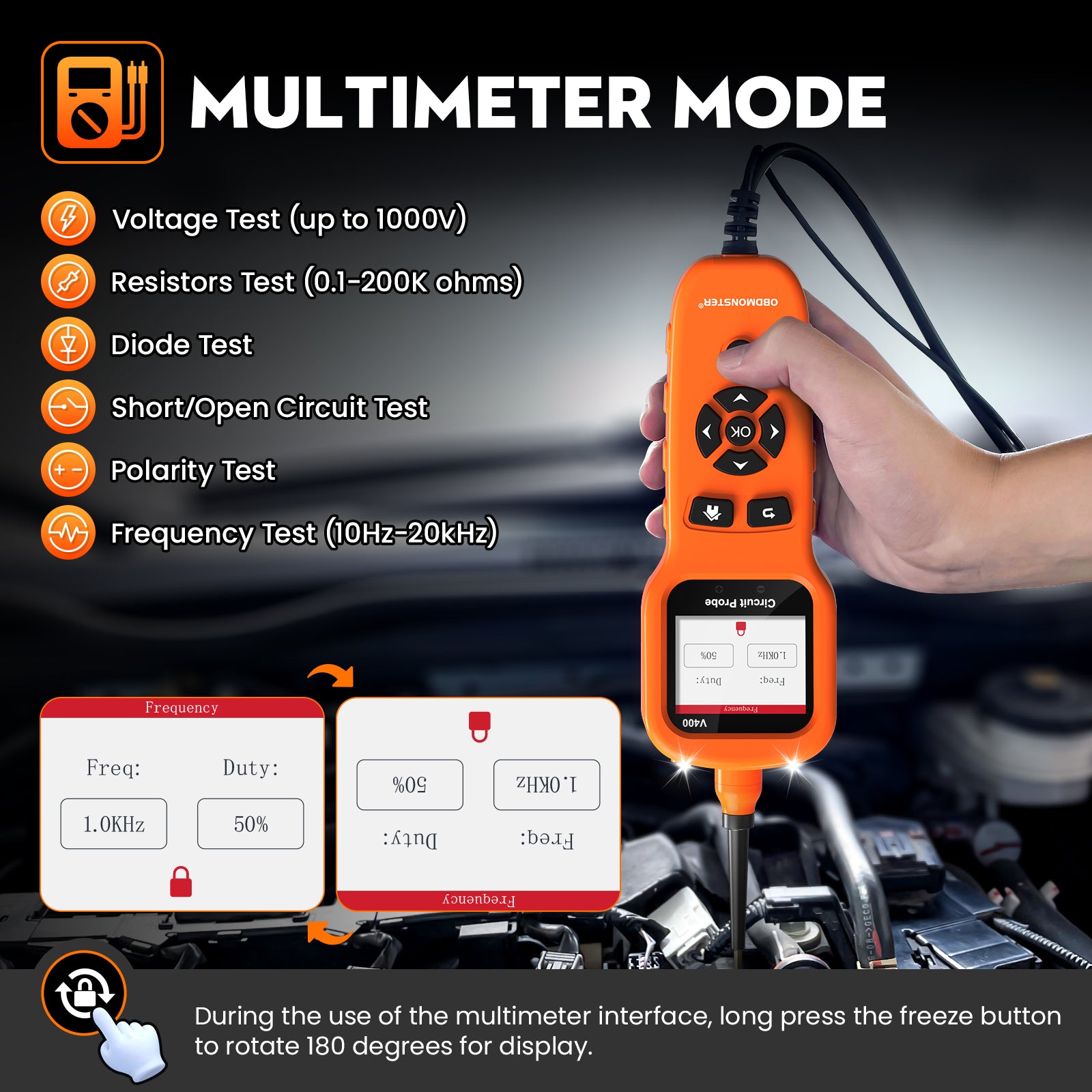 OBDMonster V400 Circuit Tester | 12-24V Short Open Circuit Finder