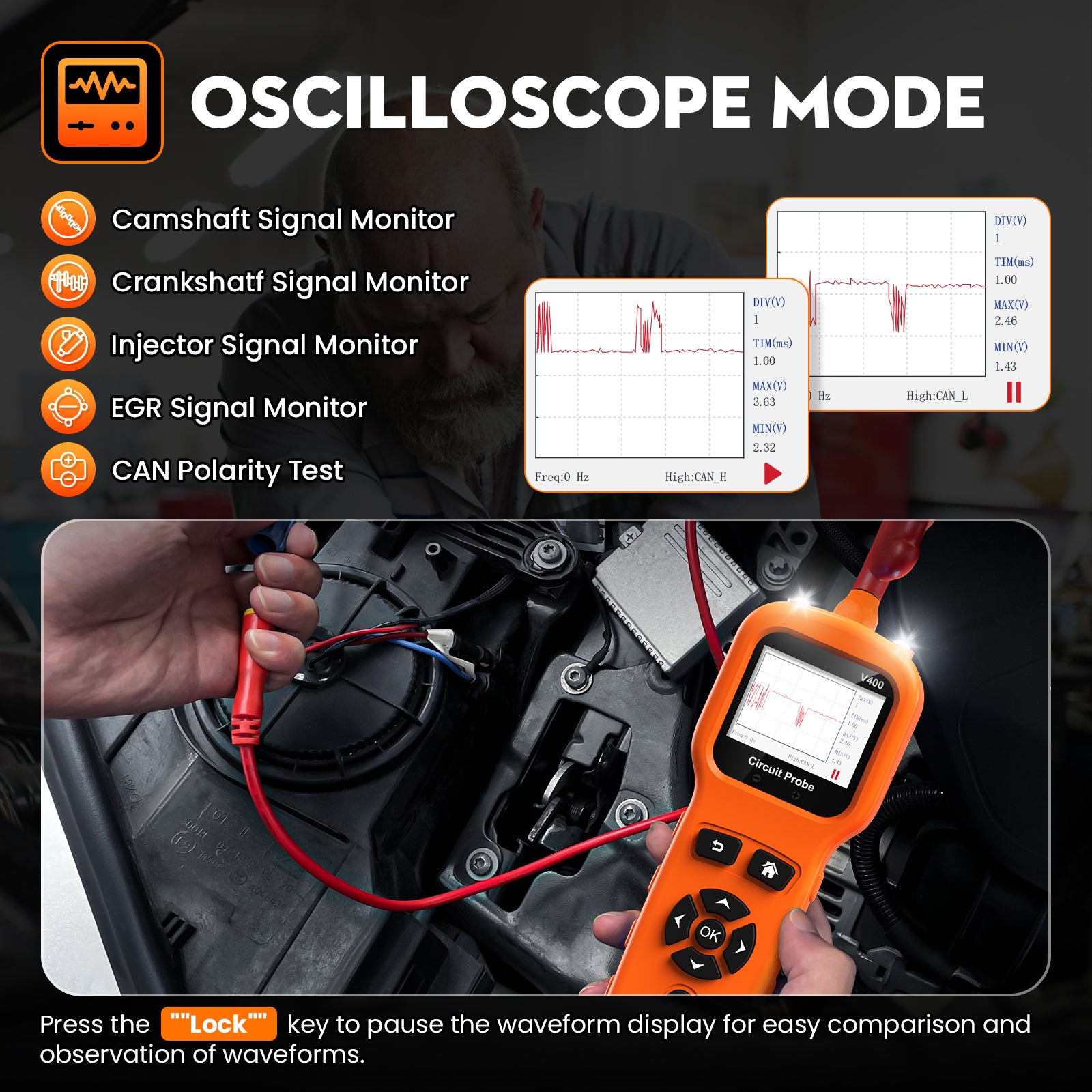 OBDMonster V400 Circuit Tester | 12-24V Short Open Circuit Finder