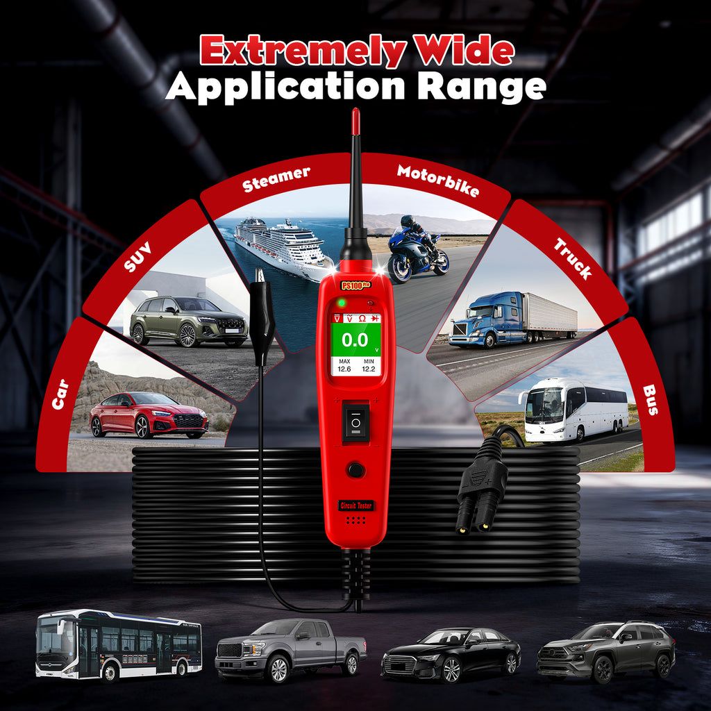OBDMonster PS100 Pro Automotive Circuit Tester | 12V 24V Power Probe